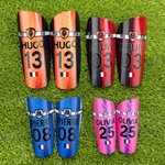 Protège-tibias Durable Personnalisés avec Nom Numéro et Logo de l'Épique Cadeau Anniversaire pour Amis Famille Amateur de Football