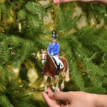 Personalized Horse Riding Photo Acrylic Keychain Ornament Home Decor Christmas Birthday Gift for Equestrian Enthusiasts