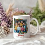 Tazza personalizzata in ceramica con foto da 11 oz 15 oz con testo Regalo di Natale per amici e famiglia