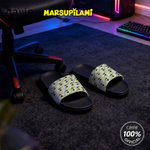 Personalized Long-Tailed Leopard Marsupilami PVC Slippers with Name Birthday Housewarming Gift for Teenager | Callie × Marsupilami®