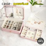 Personalised Long Tailed Marsupilami Name Multi-Compartments Jewellery Box with LED Makeup Mirror Birthday Gift for Women | Callie × Marsupilami®