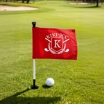 Personalized Golf Logo Monogram Multicolor Flag Putting Green Golf Course Accessories Tournament Game Day Birthday Gift for Golf Enthusiasts Golfers
