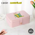 Personalised Long Tailed Marsupilami Name Multi-Compartments Jewellery Box with LED Makeup Mirror Birthday Gift for Women | Callie × Marsupilami®