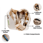 Personalized Birthstone and Flower Wide Opening PU Leather Makeup Bag with Name Travel Essentials Birthday Anniversary Gift for Women