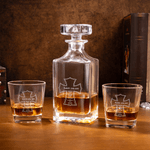 Personalised Cross Bible Whiskey Decanter Glass Box with Engraved Name Birthday Anniversary Gift for Liquor Lovers