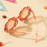 Occhiali da sole per bambini personalizzati per ragazze con testo