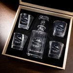 Personalized Christmas-Themed Whiskey Decanter with Engraved Name Daily Use Christmas Gift for Whiskey Lover