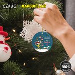 Henkilökohtainen Joulupukin hattu pitkähäntäinen Marsupilami joulukoriste nimellä Joululahja perheelle ystäville | Callie × Marsupilami®