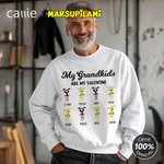 Personalized Cute Tail-Bouncing Marsupilami T-shirt Sweatshirt Hoodie with Name Birthday Anniversary Christmas Gift for Family | Callie × Marsupilami®