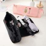 Personalisierte elegante Mädchen Frisur Geburt Blume Multi-Compartments Haar Styling Tool Pouch mit Namen Geburtstag Geschenk für Frauen Friseure
