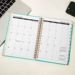 Personalised Birth Flower 2026 Planner Spiral A5 Notebook with Name and Weekly Monthly Planner Pages Birthday Gift for Family Friends