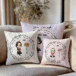 Henkilökohtainen Syntymä Kukka Raamattu Sarjakuvahahmo Hahmo heittää tyynyn kansi nimi ja teksti Home Decor joulu syntymäpäivä lahja kristittyjen perheiden