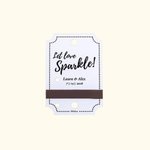 Personalized Rustic Sparkler Tags Wedding Send-Off Tags with Match Holder 25 PCS Birthday Party Supplies  Anniversary Engagement Gift