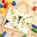 Personalized Cute Tail-Bouncing Marsupilami Large Jute Bag with Name Birthday Anniversary Christmas Gift for Kids | Callie × Marsupilami®