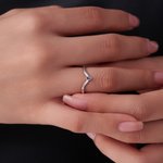 Personalisierte Marquise Birthstone Ring Zierliche Schmuck Geburtstag Valentinstag Jahrestag Geschenk für Frauen