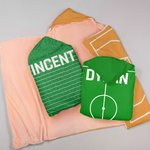 Personalized Baseball Basketball Ball Field Soft Hooded Blanket with Name Team Game Day Birthday Gift for Sports Lovers