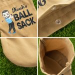 Personalized Cartoon Character Flannel Golf Ball Bag Sack Golf Accessories Funny Birthday Gift for Golfer Golf Player