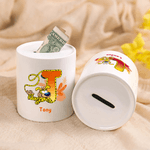 Personalized Long-Tailed Leopard Marsupilami Ceramic Money Box Piggy Bank with Name Home Decor Birthday Gift for Kids | Callie × Marsupilami®