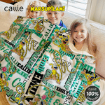 Personalised Cute Long-Tailed Marsupilami Soft Throw Name Blanket Home Decor Birthday Gift for Kids | Callie × Marsupilami®