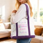 Mahjong Design Multicolore Sac en toile avec Nom Mahjong Club Cadeau d'anniversaire pour Famille Ami Joueur de Mahjong