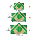 Personalized Baseball Basketball Ball Field Soft Hooded Blanket with Name Team Game Day Birthday Gift for Sports Lovers