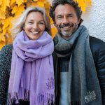 Personalised Multicolour Butterfly Embroidered Initial Soft Warm Scarf with Tassel Winter Accessory Anniversary Birthday Gift for Women