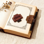 Personalised Engraved Birth Flower Leather Bookmark Clip with Name and Pen Holder Daily Use Office Birthday Gift for Family Friend Bookworm