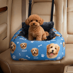 Gepersonaliseerde anti-slip waterproof autostoel mat met foto en naam Verjaardag Vakantie Housewarming cadeau voor dierenliefhebbers