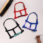 Coprinaso per cavallo personalizzato in tessuto morbido multicolore con testo ricamato accessori equestri regalo di compleanno per amanti dei cavalli