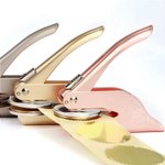 Personalised Butterfly Initial Book Embosser Stamp Hand Held Embosser Birthday Gift for Book Lovers