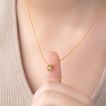 Personalised 1-9 Family Birthstones Women Necklace Dainty Jewellery Birthday Mother's Day Gift for Mom Grandma