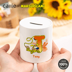 Personalized Long-Tailed Leopard Marsupilami Ceramic Money Box Piggy Bank with Name Home Decor Birthday Gift for Kids | Callie × Marsupilami®