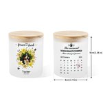 Personalisierte Kranz Pfote Haustier Foto LED Name Kerze Glas mit Text Datum und hölzernen Deckel Memorial Kondolenz Sympathie Haustier Verlust Geschenk für Tierbesitzer