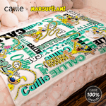 Personalised Cute Long-Tailed Marsupilami Soft Throw Name Blanket Home Decor Birthday Gift for Kids | Callie × Marsupilami®