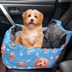Gepersonaliseerde anti-slip waterproof autostoel mat met foto en naam Verjaardag Vakantie Housewarming cadeau voor dierenliefhebbers