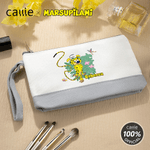 Gepersonaliseerde Yellow-Spotted Leopard Marsupilami Canvas Cosmetic Bag met Naam en Patroon Verjaardagscadeau voor Vrouwen | Callie × Marsupilami®
