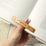 Personalized Birth Flower Wooden Thumb Book Page Holder with Engraved Name Book Accessories Birthday Gift for Book Lovers Bookworms