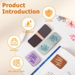 Personalised Multicolour Butterfly Initial Reading Magnetic PU Leather Bookmark Clip Birthday Gift for Book Lovers Teachers Students