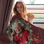 Personalized I'm Always with You Wreath Cardinal Soft Throw Blanket with Photo Name and Date Home Decor Memorial Gift for Family Friends