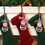 Personalisiertes Holz Ornament in Schneemann-Form mit Namen und Jahr Christbaumschmuck Weihnachten Geschenk für Familie Freunde Kinder