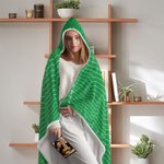 Personalized Baseball Basketball Ball Field Soft Hooded Blanket with Name Team Game Day Birthday Gift for Sports Lovers