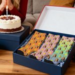 Personalised Birthday Party Theme Face Photo Soft Breathable Mid-Calf Socks with Age Birthday Anniversary Gift for Family Friends