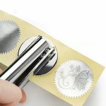 Personalised Butterfly Initial Book Embosser Stamp Hand Held Embosser Birthday Gift for Book Lovers