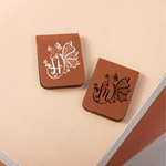 Personalised Multicolour Butterfly Initial Reading Magnetic PU Leather Bookmark Clip Birthday Gift for Book Lovers Teachers Students