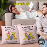 Personalized You & Me Long-Tailed Marsupilami Pillow Cover with Name Anniversary Valentine's Day Gift for Couple Husband Wife | Callie × Marsupilami®