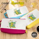 Gepersonaliseerde Yellow-Spotted Leopard Marsupilami Canvas Cosmetic Bag met Naam en Patroon Verjaardagscadeau voor Vrouwen | Callie × Marsupilami®