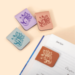 Personalised Multicolour Butterfly Initial Reading Magnetic PU Leather Bookmark Clip Birthday Gift for Book Lovers Teachers Students