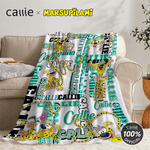 Personalised Cute Long-Tailed Marsupilami Soft Throw Name Blanket Home Decor Birthday Gift for Kids | Callie × Marsupilami®
