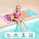 Personalisierte niedlichen hellen Namen schnell trocknen weich überdimensioniert Strand Handtuch Strand Party Geburtstag Geschenk für Kinder Frauen