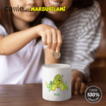 Personalized Long-Tailed Leopard Marsupilami Ceramic Money Box Piggy Bank with Name Home Decor Birthday Gift for Kids | Callie × Marsupilami®